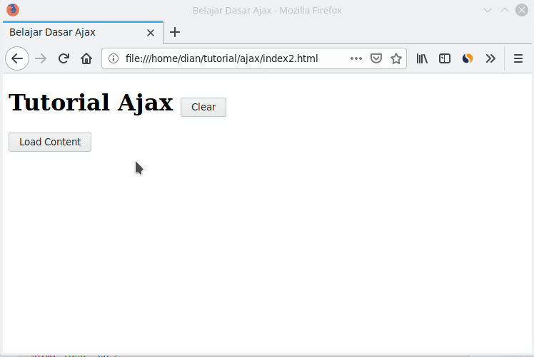 Hasil Render Data AJAX