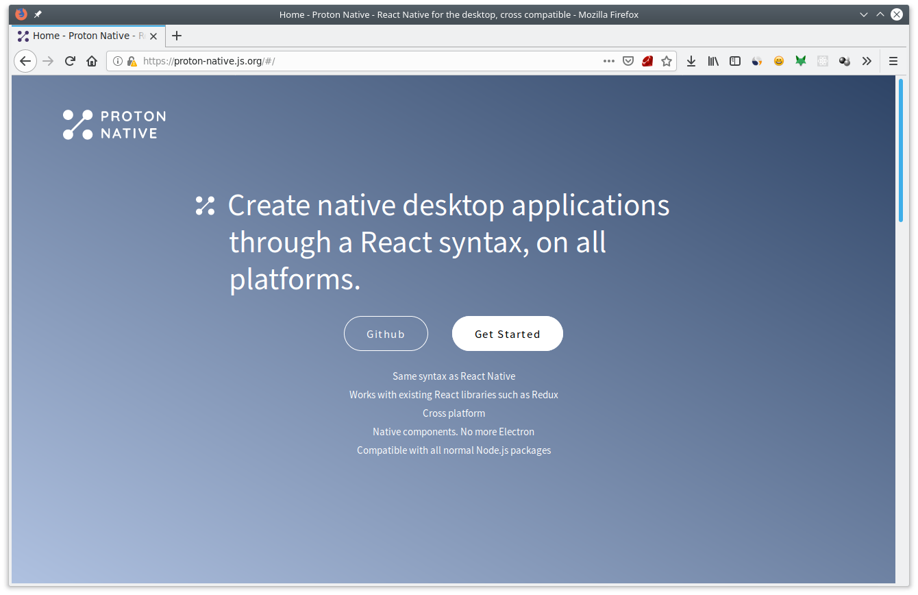 Website Proton Native Website Proton Native