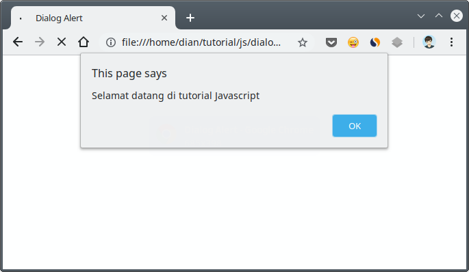 Jendela dialog alert