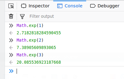 Exponensial di Javascript