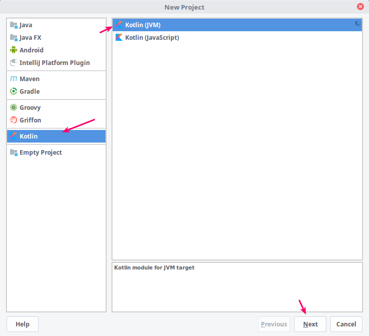 Membuat Proyek kotlin di Intellij