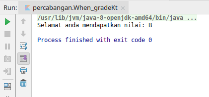 Percabangan When: Program Grade