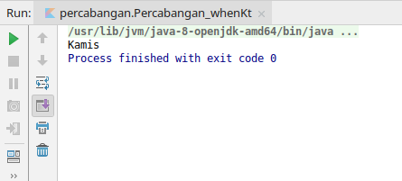Percabangan When Program Hari