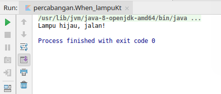 Percabangan When: Program Lampu