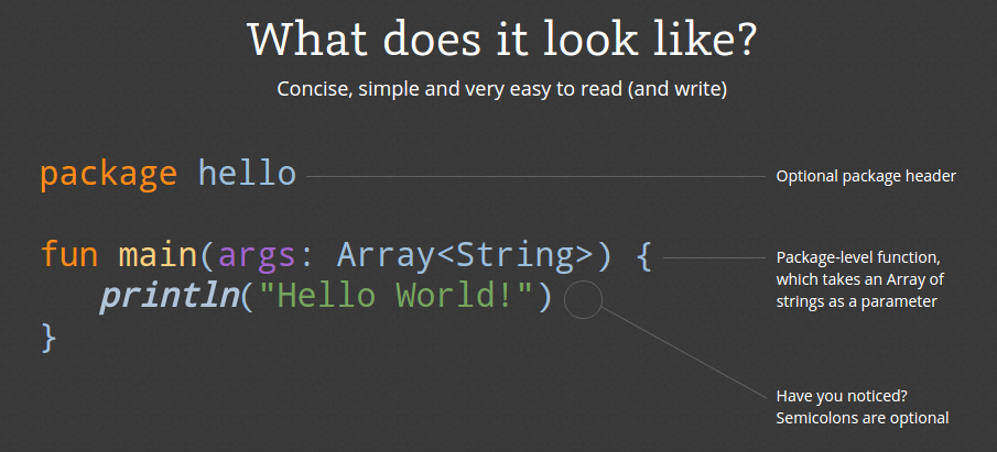 Struktur kode program kotlin