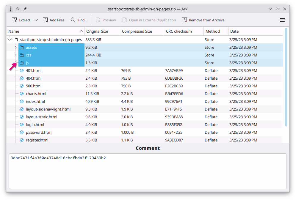 arsip template bootstrap