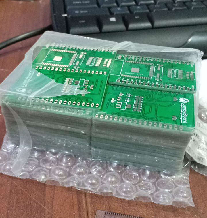 LumpyBoard sebelum menggunakan chip