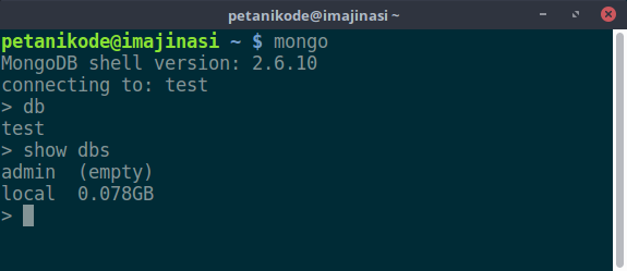 Melihat daftar database di server