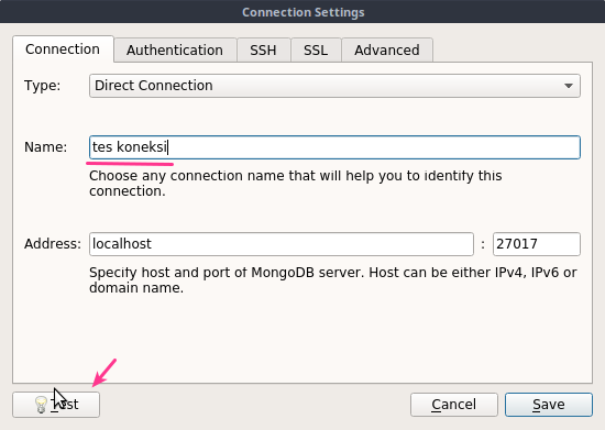 Membuat Koneksi MongoDB