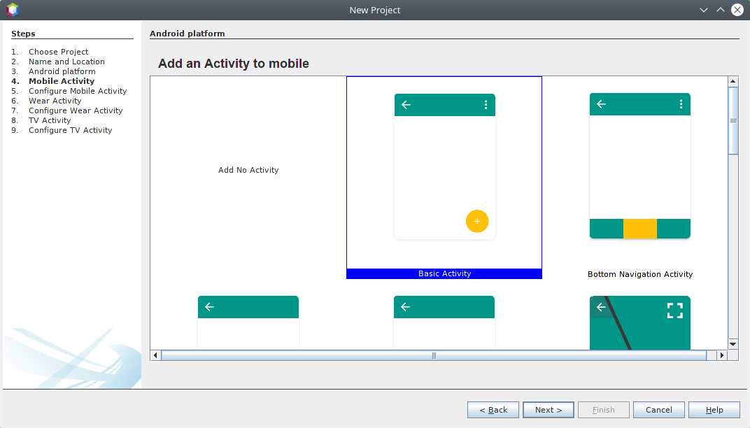 New Android Project Netbeans