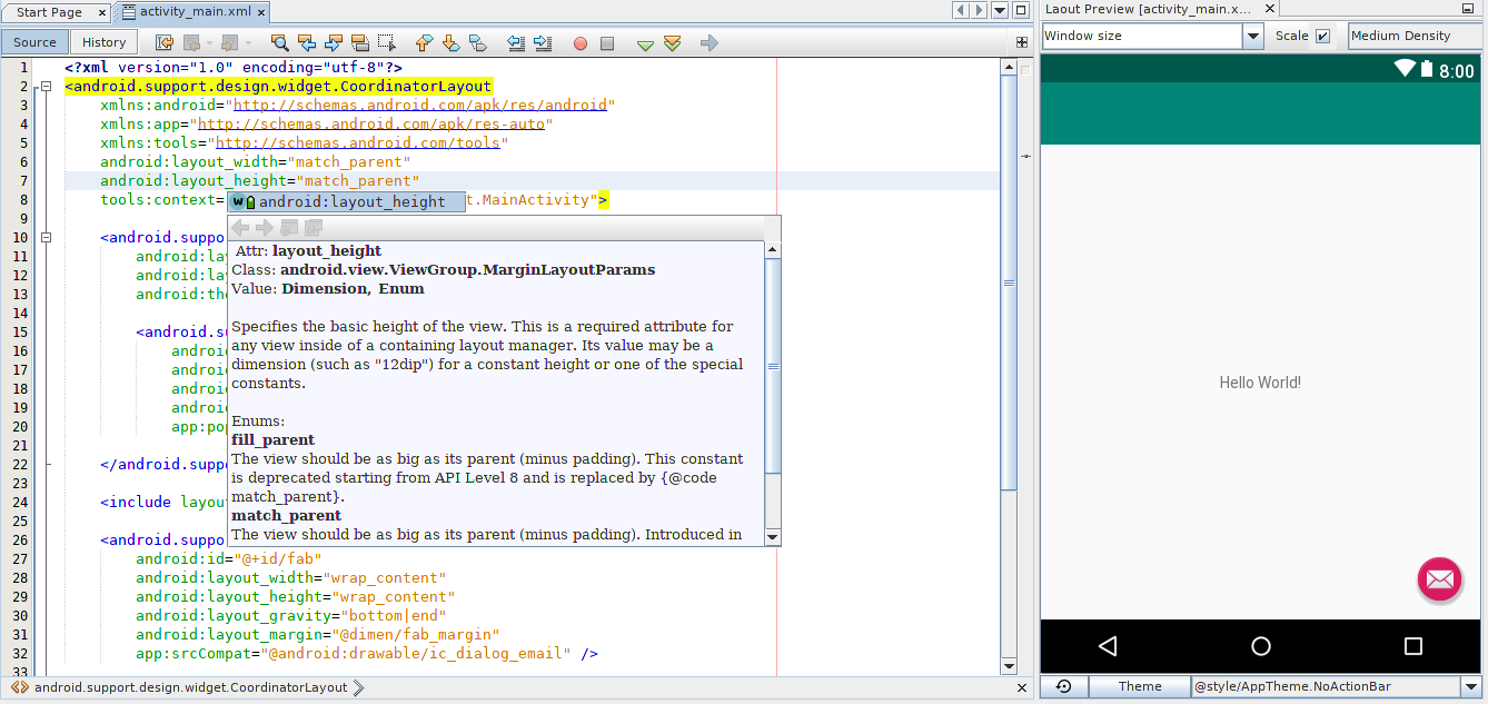 Autocomplete di netbeans