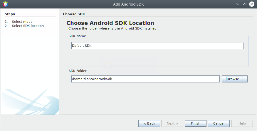 Lokasi android SDK