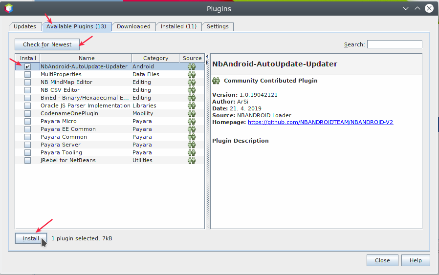 Plugin Android untuk Netbeans