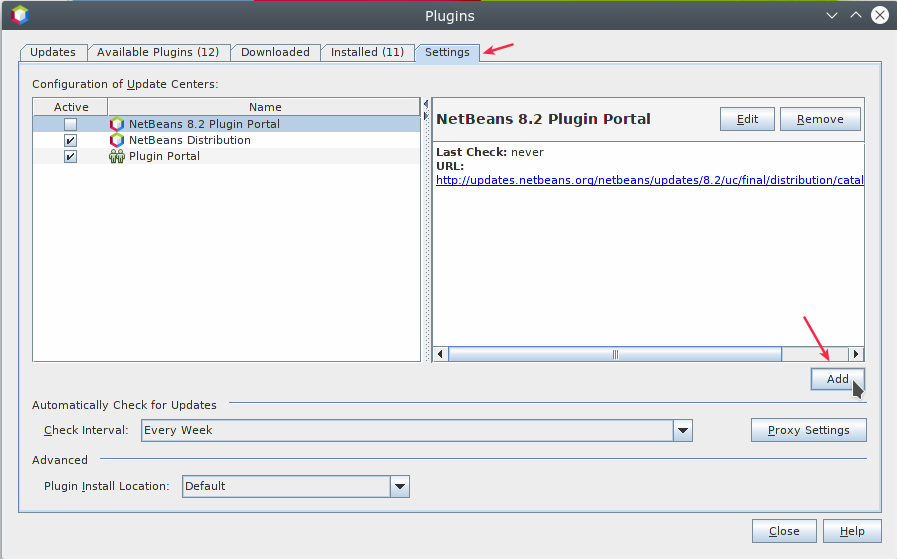 Add Plugin Netbeans