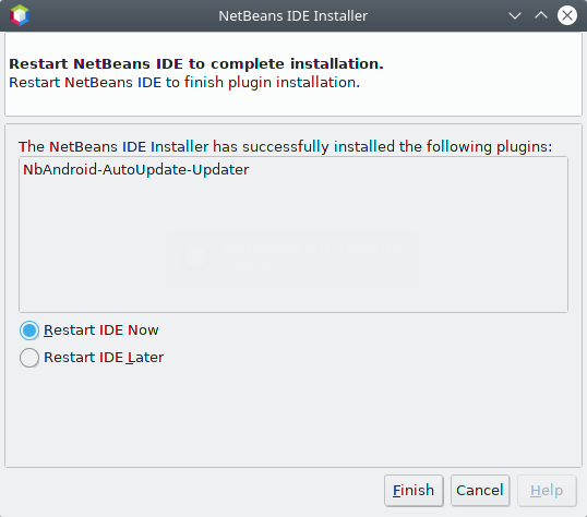 Restart Netbeans