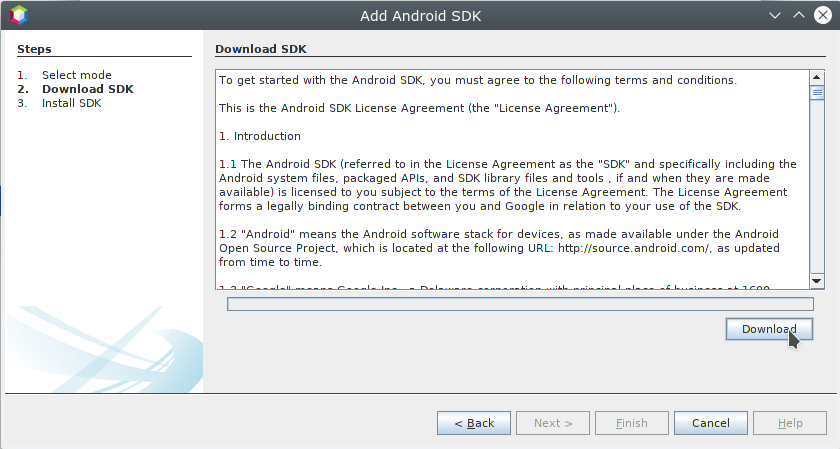add Android SDK di Netbeans