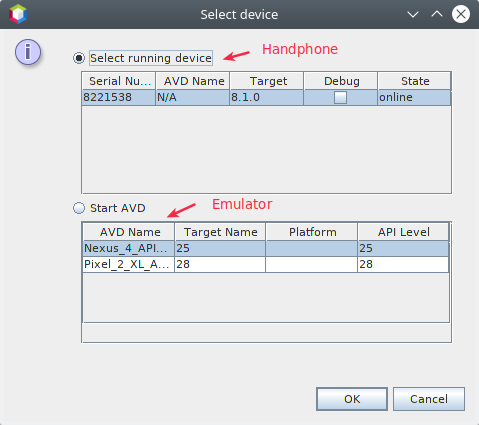 Select Android Device