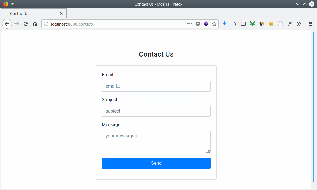 Contact Form App