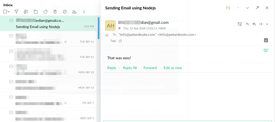 Inbox kirim email dengan gmail dan nodejs