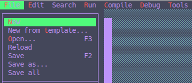 Tampilan Free Pacal IDE