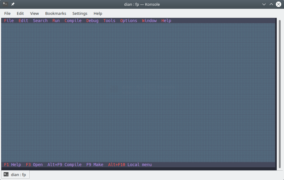Tampilan Free Pacal IDE