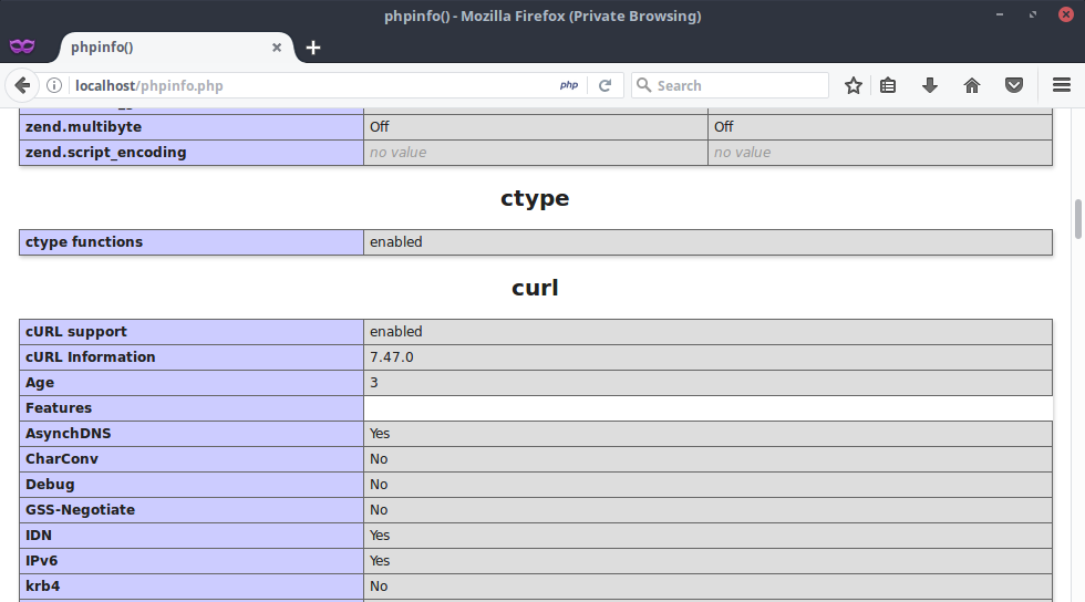 Cek Curl di PHP