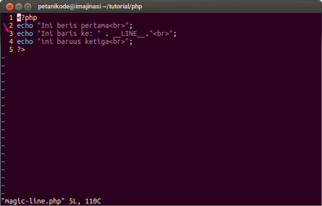 Hasil Magic Constants LINE