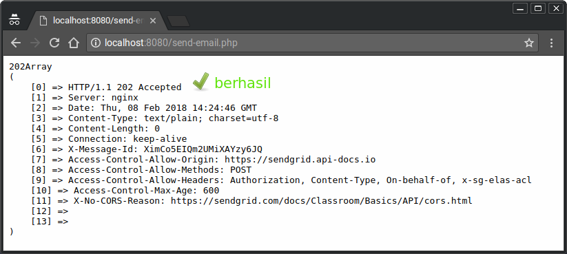 Kirim email dengan PHP