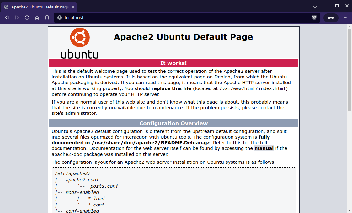 localhost apache