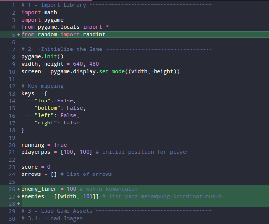 Variabel global untuk musuh