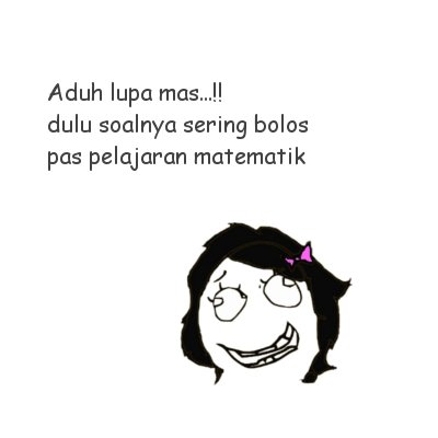 Lupa pelajaran matematika