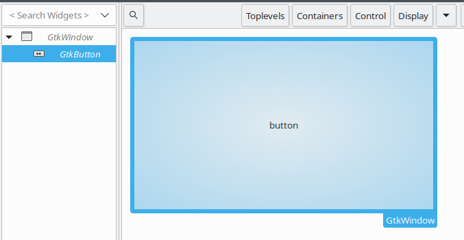 gtk button dan window