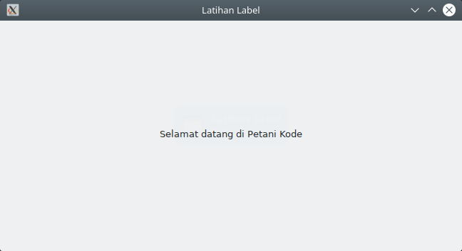 Membuat Label di PyGTK
