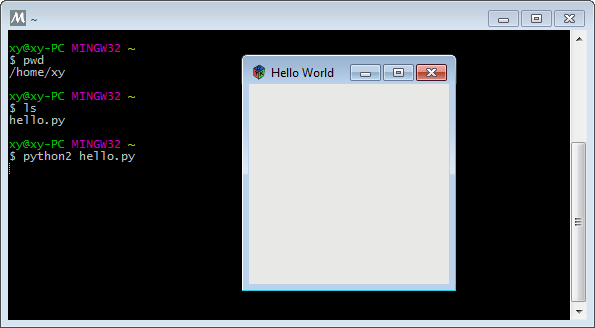 Aplikasi Hello World dengan PyGObject