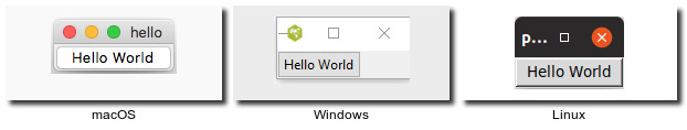 Aplikasi Hello world dengan Tkinter