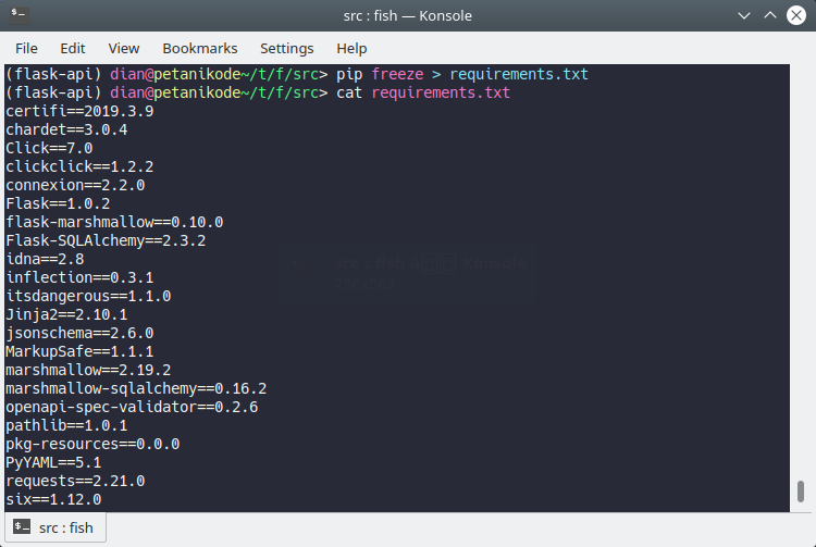 Isi file requirements