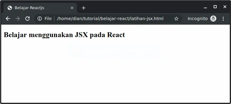 Menggunakan atribut dan anak pada JSX