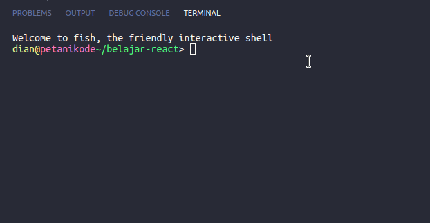 Menjalankan Server Reactjs