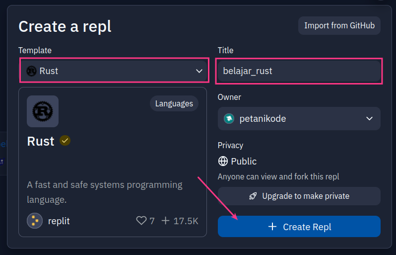 create repl