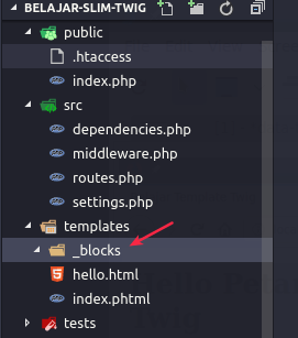 Block Template pada Twig