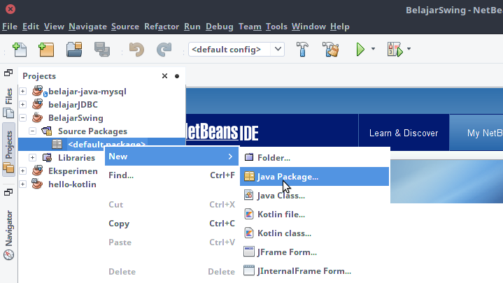 Membuat package baru