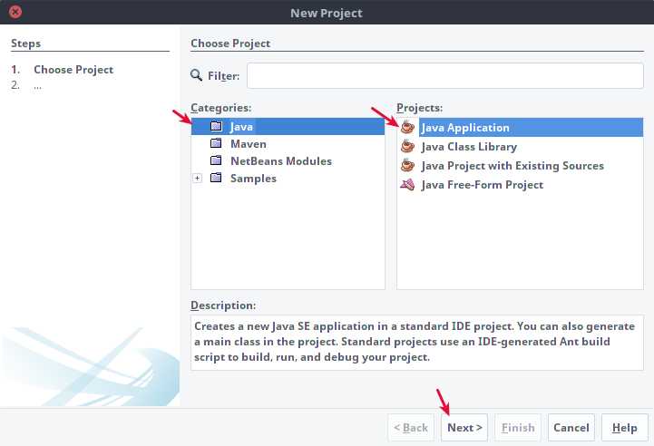 Membuat proyek aplikasi Java