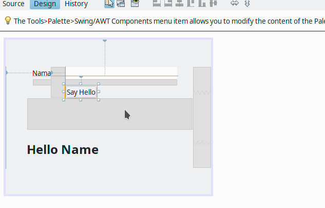 Menambahkan even handler pada tombol
