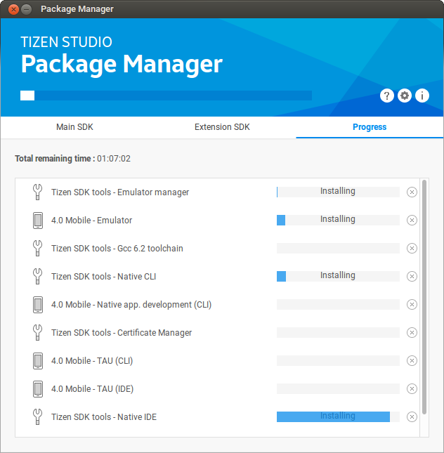 Instalasi Emulator dan SDK Tizen Studio di Linux