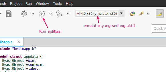 Nama Aplikasi Tizen