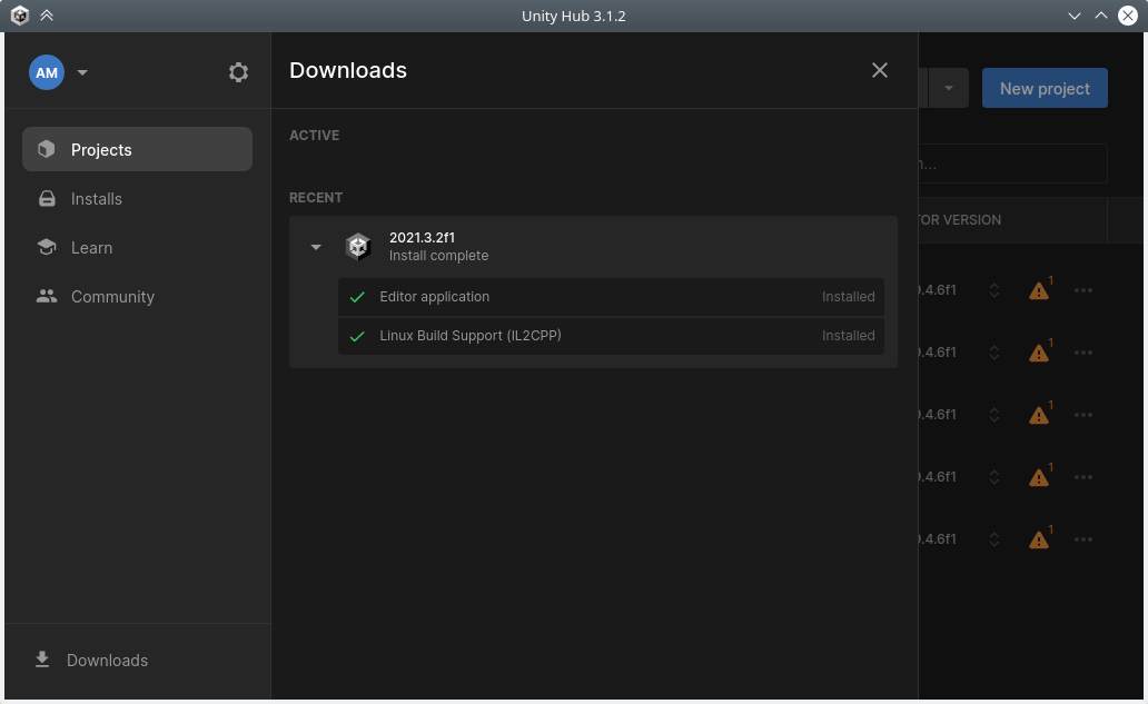 install unity editor complete