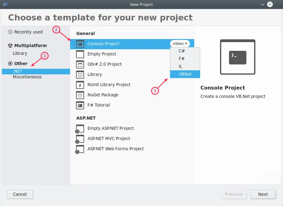 Membuat Project VB di Monodevlop