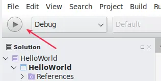 Run Program VB di Linux